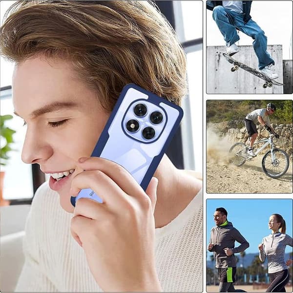 Skal för Xiaomi Redmi Note 15 Pro Plus 5G - Mjuk frontskydd + Hård baksida - Marinblå marinblå