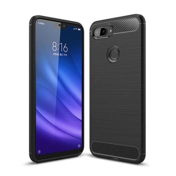 Coque - Xiaomi - Mi 8 Lite - TPU - Stødabsorberende - Fleksibel - Sort Svart