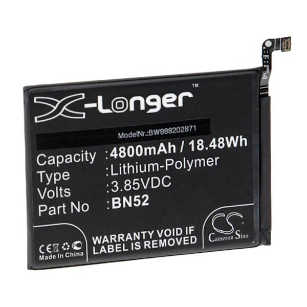vhbw batteri til Redmi M2003J6A1G, M2003J6A1I, Note 9 Pro, Note 9S smartphone