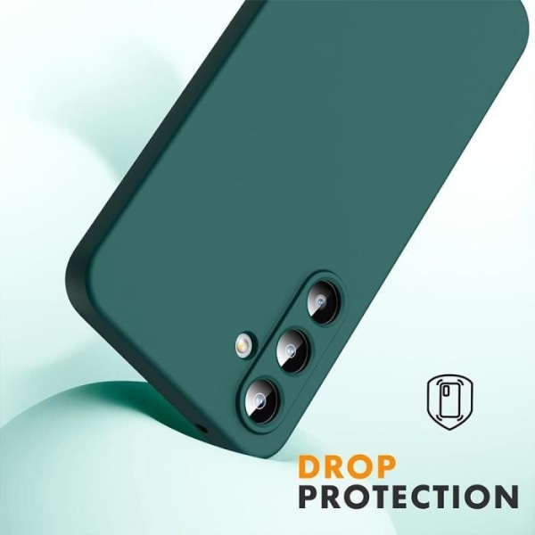 Coque bandoulière - Xiaomi - Redmi 13C - Silikone antishock - Justerbar snor - Natgrøn Midnattsgrönt