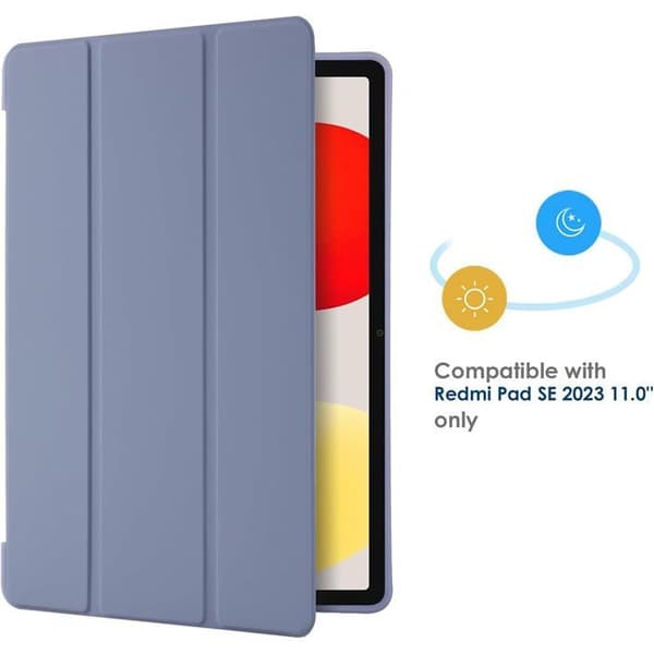 Fodral för Xiaomi Redmi Pad SE - Lila - Stötsäker - Fällbart Stöd - 11 Tum - 2023 Lila