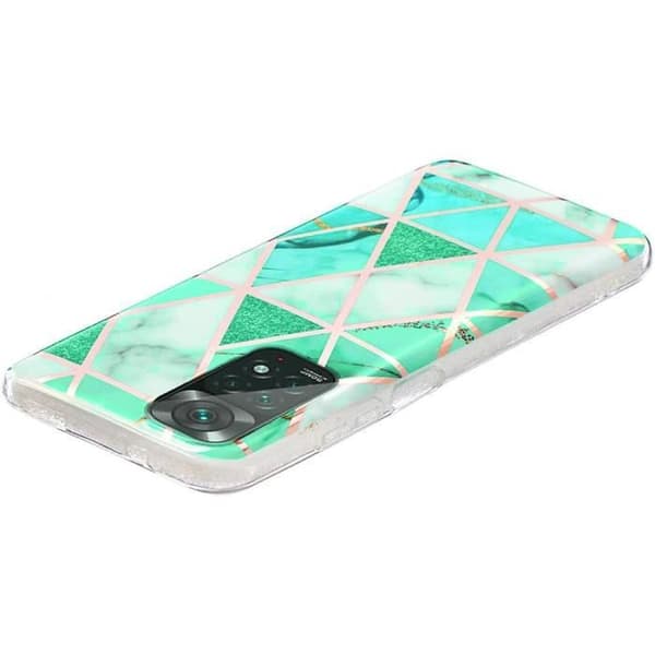 Coque - E.F.CONNECTION - För Xiaomi Redmi Note 11 / Note 11S - Turquoise - Semi-rigid - Slim och elegant Turkos