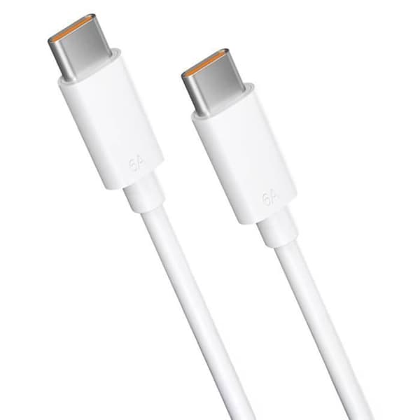 USB-C laddkabel 65W - för Xiaomi 15T 14T Redmi 15C A5 Note 15 14 Redmi Pad SE - 2 meter - Vit Vit