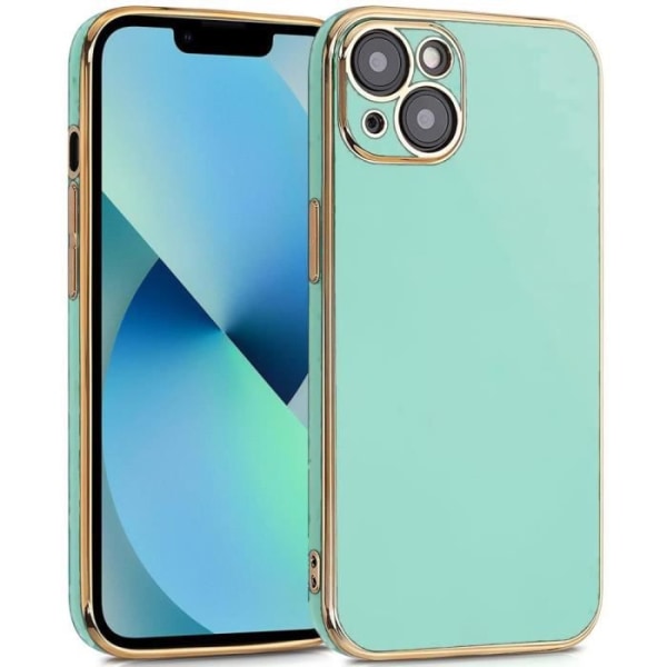 Cover til iPhone 13 (6.1") Turkis Luksus Elegant Anti-ridse Blød TPU Fashion Turkos