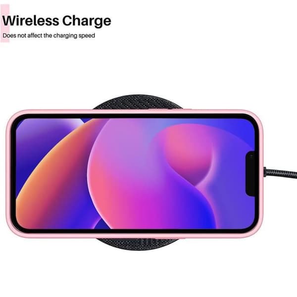 Siliconfodral - Rosé - för iPhone 14 Plus - Stötabsorberande - Halkfri - Ultra Slim Rosa