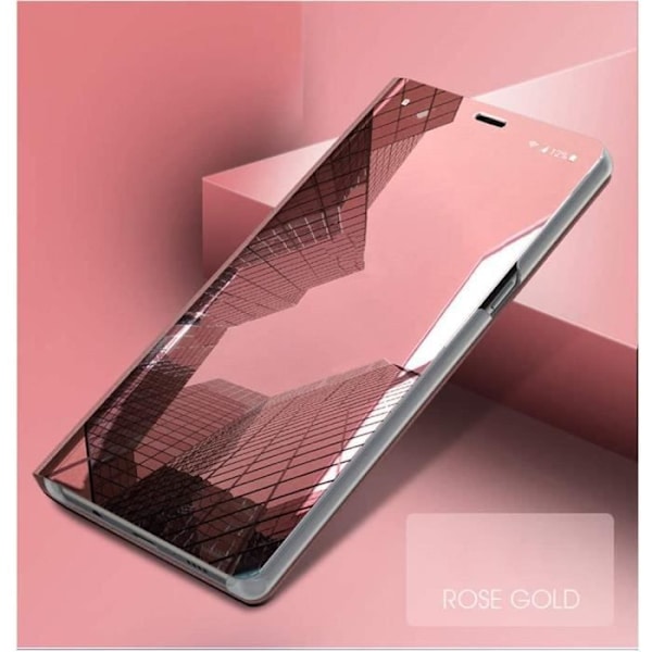 Fodral för Xiaomi Mi 11 5G, Stötsäkert Smart Transparent Fodral Cover Shell, Stående Plating Technology Clear View Mirror Phon
