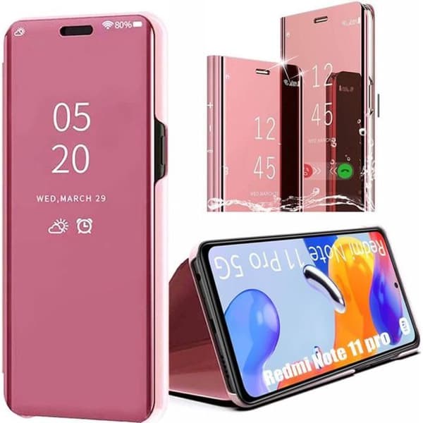 Coque - Redmi - Note 11 Pro - Rosa - Anti-Rip - 360 Grader Skydd Rosa