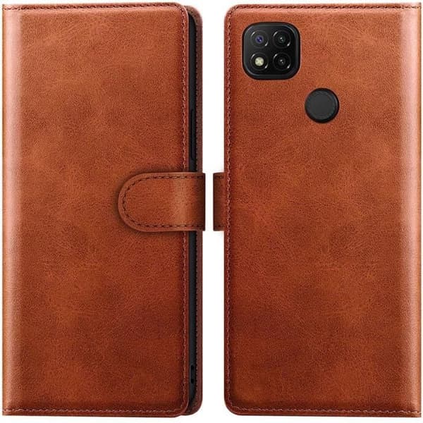 Skyddande skal - E.F.CONNECTION - Redmi 9C/10A - Repellerande - Stöttålig - Brun kastanj