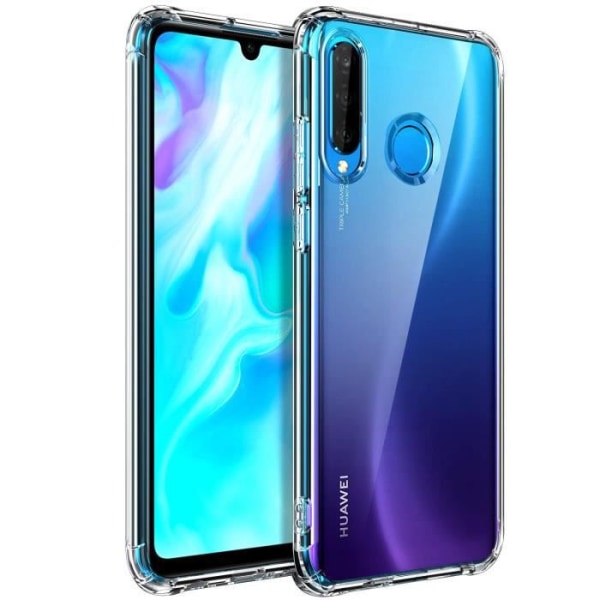 INECK® Huawei P30 Lite etui, gennemsigtigt silikone etui til Huawei P30 Lite silikone etui