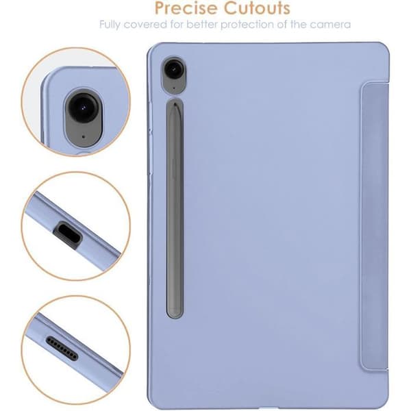 Skydd för Samsung Galaxy Tab S10 Lite / S10 FE / S9 FE - Stötsäker - Fällbart stativ - Lila Violett
