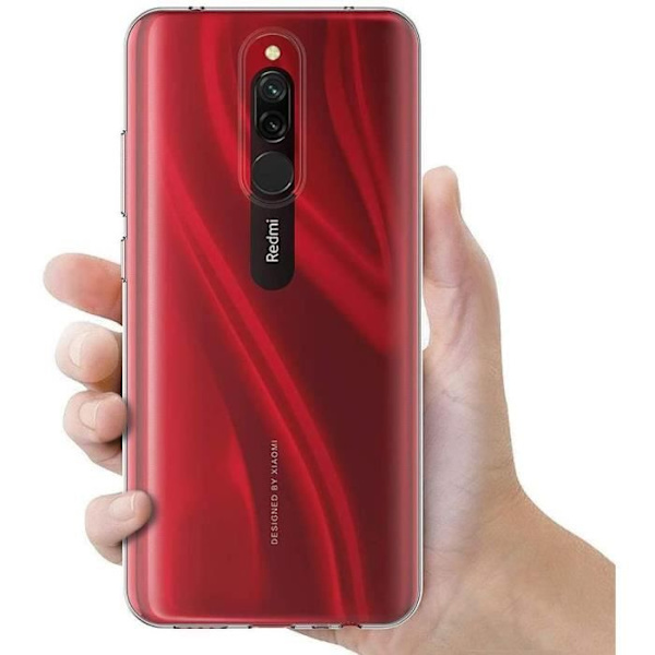 Skyddsfodral för Redmi 8 - E.F.CONNECTION - Mjuk - Transparent - Anti-Shock Högt motstånd Transparent
