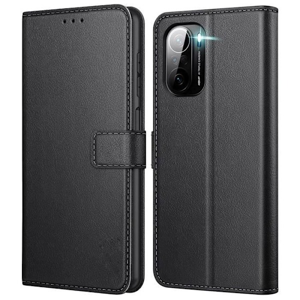 Cover til Xiaomi 11i - Sort Lædereffekt - Stødabsorberende - Forstærket Beskyttelse Svart