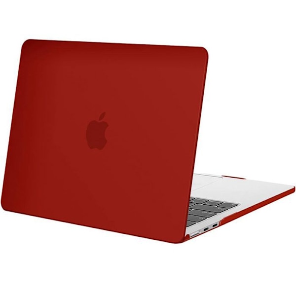 Coque til MacBook Air 15 Tommer 2025 2024 2023 M4 M3 M2, Beskyttelse af Computer Hårdt Mat Translucent Rød Röd