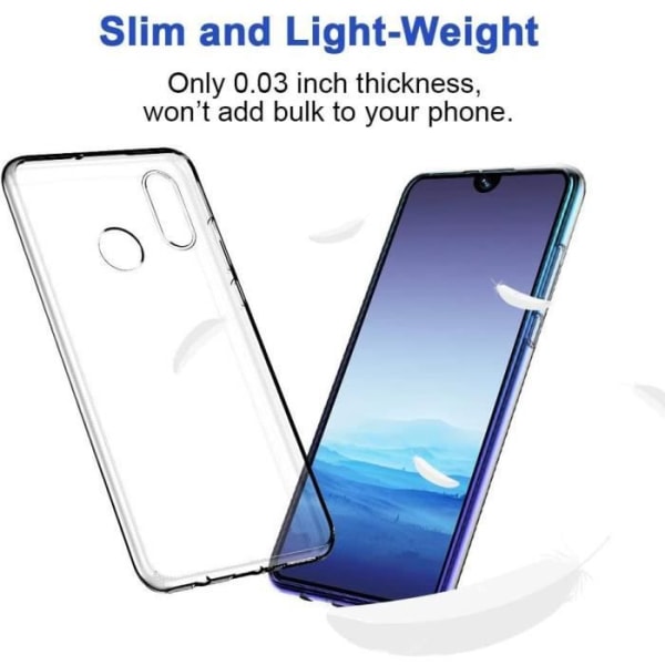 Fodral för Huawei P30 Lite, Huawei P30 Lite Gelfodral, Huawei P30 Lite Soft Flexible Slim Gel TPU Skin Anti Scratch Case Cover