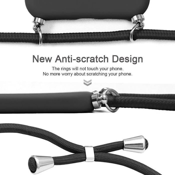 Coque til iPhone 14 Pro - E.F.CONNECTION - Sort TPU Blød Anti-Stød Anti-Ridser Svart