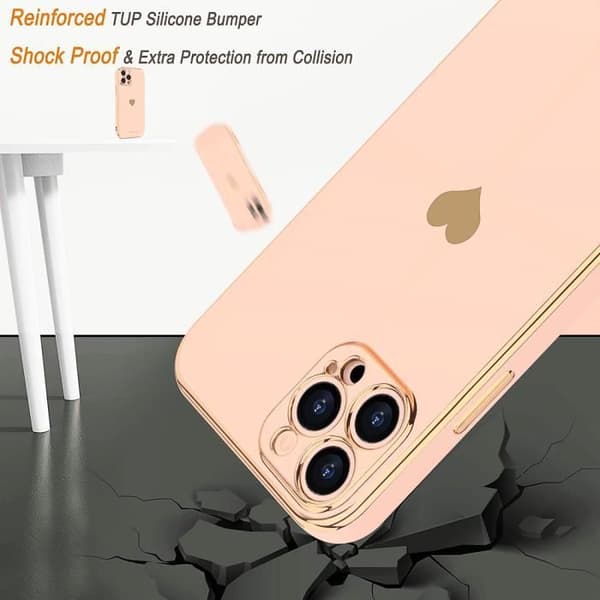 Skal - E.F.CONNECTION - för iPhone 15 Pro - Stötsäker - Repåter - Mjuk Rosa