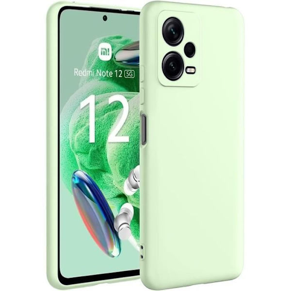 Fodral till Xiaomi Redmi Note 12 5G (inte för Note 12 4G) - Ultratunt skydd Stötsäkert Anti-Scratch - Grön