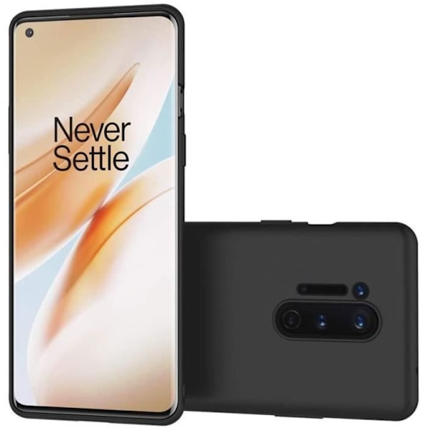 Beskyttelsesetui til Oneplus 8 Pro - E.F.CONNECTION - Blødt - Sort Svart