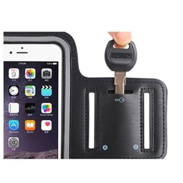 Armbånd Housse Neopren Vandtæt Justerbar Neopren Sport Gym Armholder til Samsung Galaxy S21 Ultra 5G (2021) > Sort Svart