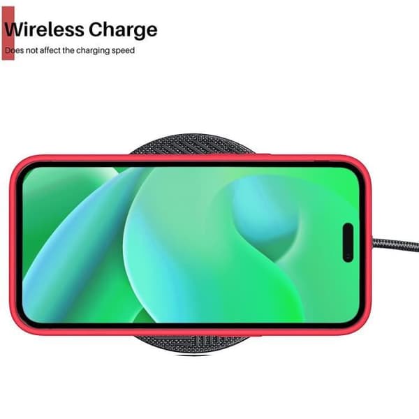Skyddsskal - Silikon - för iPhone 14 Pro Max - Röd - Stötsäker - Halkfri Röd
