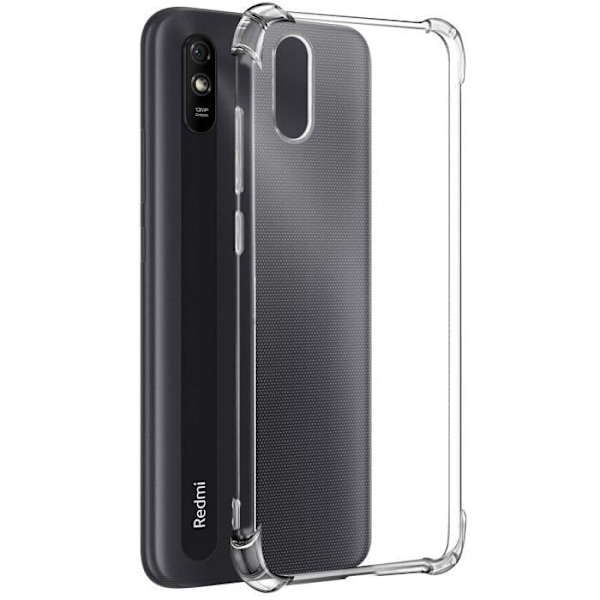 Coque - Xiaomi - Redmi 9A - Flexibel - Stötsäker - Transparent Vit Klar vit