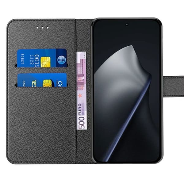 Silikonskal till Xiaomi 15T Pro, Rep防护抗冲击, Effektskinn Svart Svart