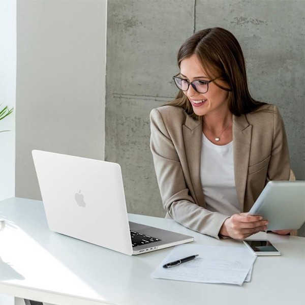 Skyddsfodral för MacBook Pro 16 Tum M4 M3 M2 M1 Pro/Max 2024 2023 2021, Hård Stöttålig Genomskinlig Skydd. Genomskinlig