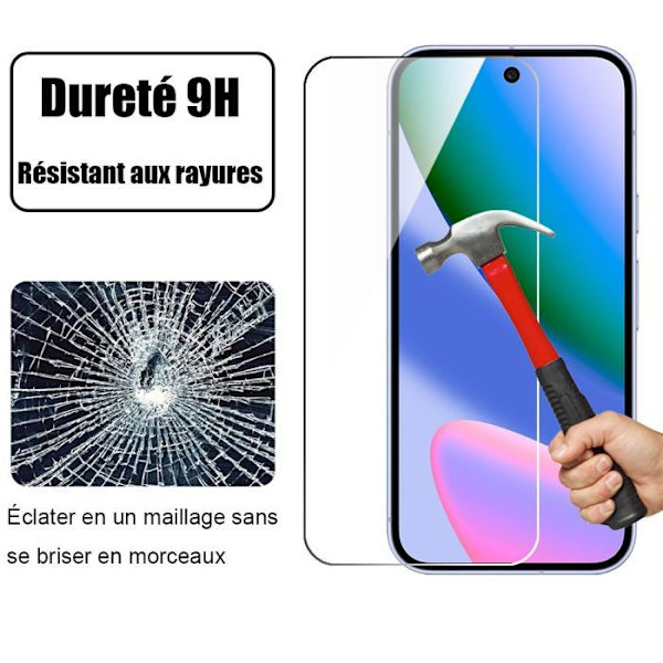 Härdat Glas - E.F.Connection - Google Pixel 10 - Rep-resistant 9H - 2 Bitar - Stötresistent Transparent