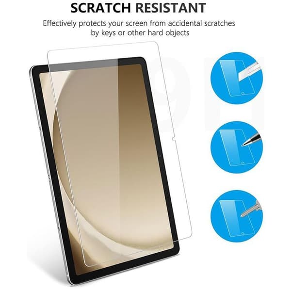 Härdat glas - E.F.CONNECTION - för Samsung Galaxy Tab A9 Plus - 11 tum - Rep-resistant - Stötsäker