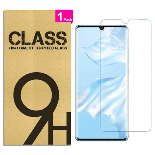 [1 pakke]Hærdet glas beskyttelsesfilm skærmbeskytter til Huawei P30 Lite, 9H hårdhed