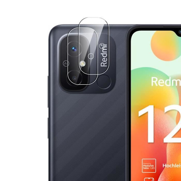 Kameraskydd i härdat glas för Redmi 12C - E.F.CONNECTION - Set med 2 Transparent