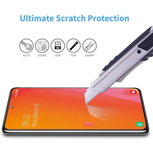 Skærmbeskytter - Xiaomi - Redmi 9C - 2 stk - Hærdet glas - Anti-ridse 9H Svart