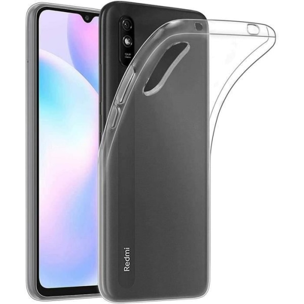 Fodral för Redmi 9A (6,53 tum) högresistent silikon anti-chock Transparent