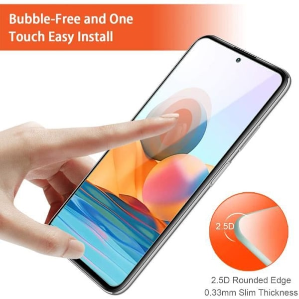 Skärmskydd - Realme - 8 - Härdat glas - 3-pack - Reptålig Transparent