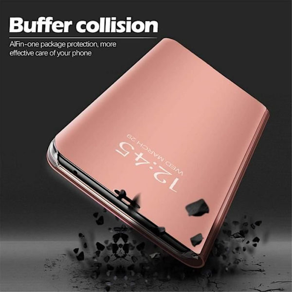 Skyddsskal - E.F.CONNECTION - iPhone 12 Pro - Mjuk - Rosa - Förstärkt skydd Rosa