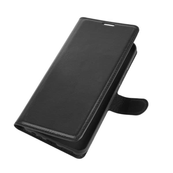 Skal - Xiaomi - Redmi 9 - PU Läder - Stötsäker - Stöd Svart