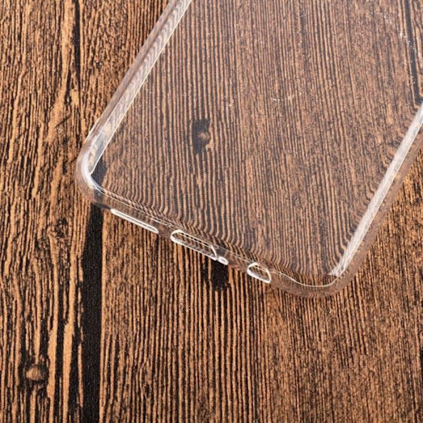 Härdat glas (svart) + fodral för Xiaomi Redmi Note 8 Pro 6,53" Transparent TPU silikonfodral
