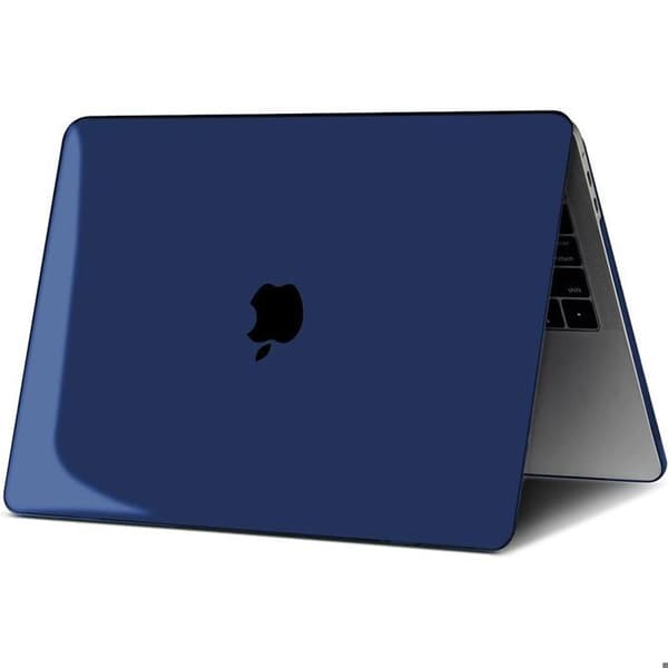 Skyddsskal - E.F.CONNECTION - för MacBook Air 13 - M5 M4 M3 M2 - Glansig - Mörkblå marinblå