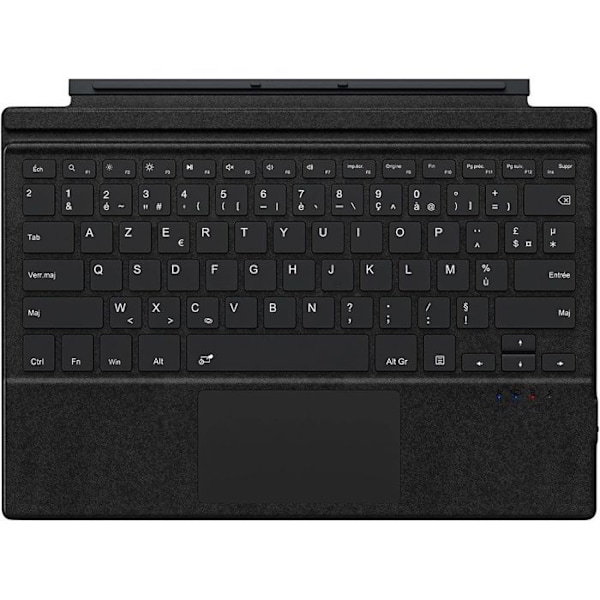 Tangentbord för Microsoft Surface Pro 7 Plus / 7 / 6 / 5 / 4 / 3, Bluetooth Bakgrundsbelysning AZERTY med Pekplatta