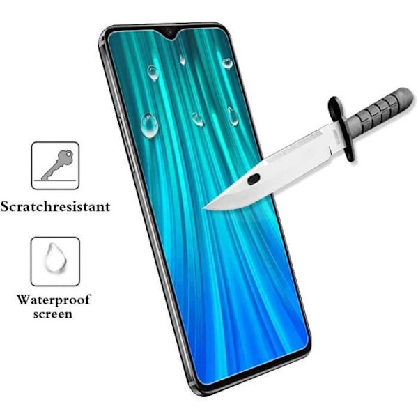 Skyddsglas - E.F.CONNECTION - för Redmi Note 8 Pro - Härdat glas - Hög hållfasthet - Transparent Transparent
