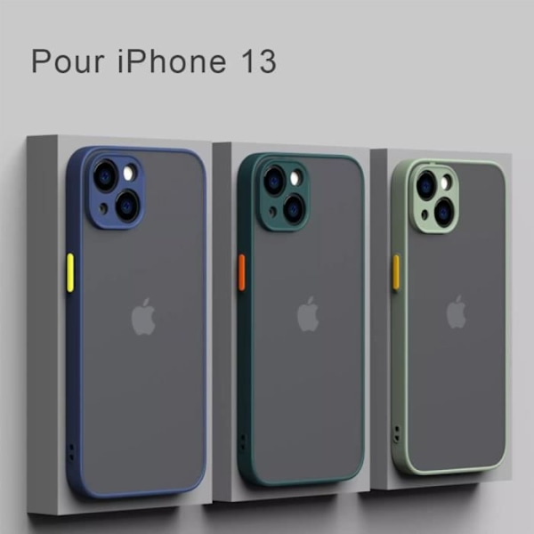 Coque - E.F.CONNECTION - iPhone 13 - Silikonmatta - Mörkblå - Semistyv marinblå