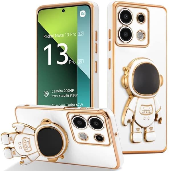 Skyddsfodral - E.F.CONNECTION - Astronaut - Vit - TPU - Xiaomi Redmi Note 13 Pro 5G Vit
