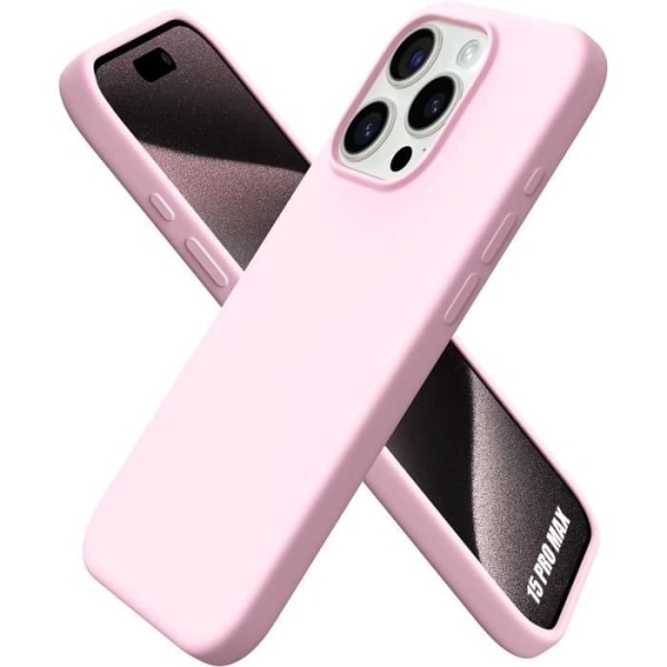 Skal till iPhone 15 Pro Max - Ultra Slim Liquid Silicone Protection Pink