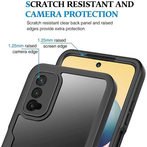 Coque - E.F.CONNECTION - Redmi 9A - Skydd 360 Grader - Hård - Stötdämpning