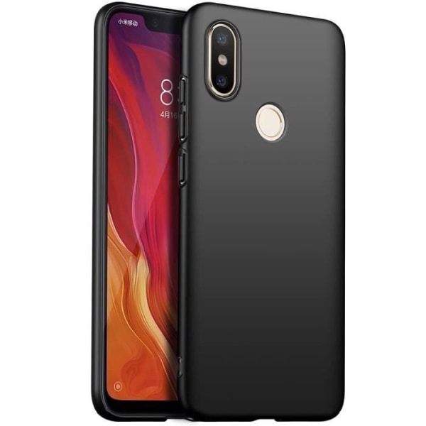 Taske til Xiaomi Mi 8 (6,21") Blød beskyttelse ensfarvet behagelig sort Svart