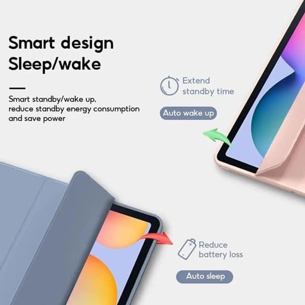 Skyddsskal - E.F.Connection - för Samsung Galaxy Tab A9 / A11 - Stötsäker - Fällbart Stöd - Marinblå marinblå