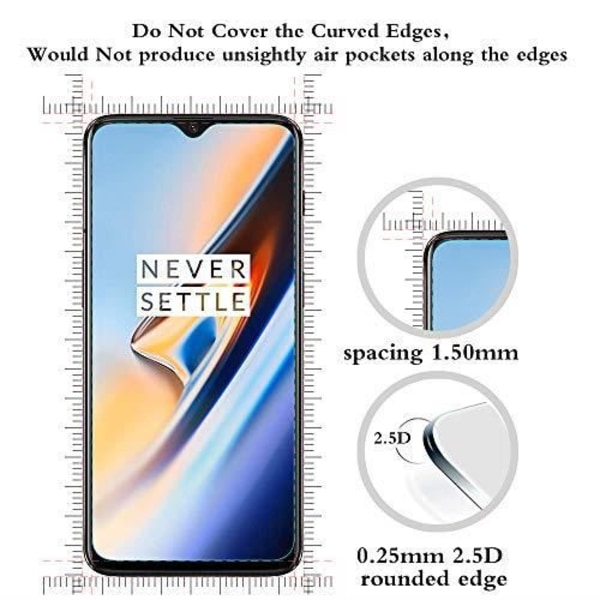 Meget høj hårdhed: Bygget specielt til OnePlus 6T, 9H rock, anti-ridse, slidstærk, anti-chok og beskytter