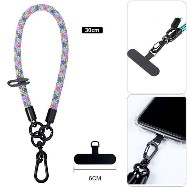 Mobilskal för Xiaomi Redmi Note 14 5G (inte för 4G) med flerfärgad armband - E.F.Connection Transparent