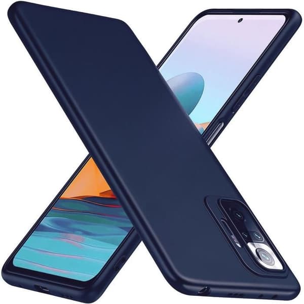 Coque - E.F.CONNECTION - Redmi Note 10 Pro - Silikon - Mjuk - Hållbar marinblå