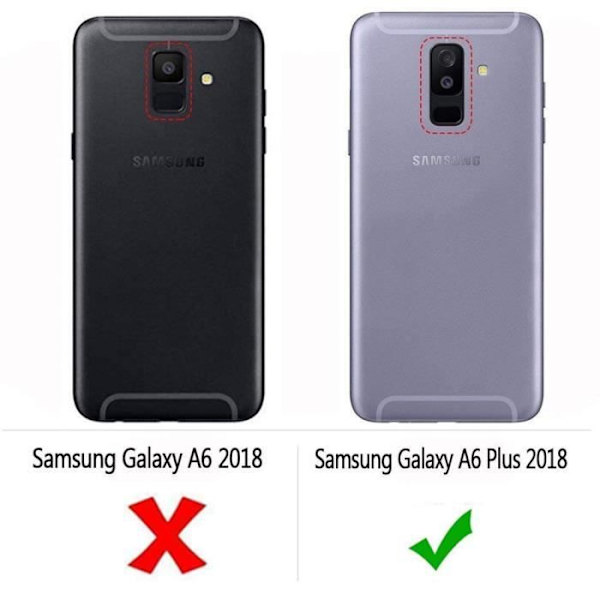 Fodral till Samsung Galaxy A6 Plus 2018 Silikon Anti-Scratch Stötsäker Transparent Transparent